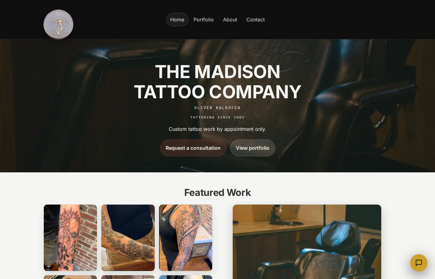 The Madison Tattoo Company homepage